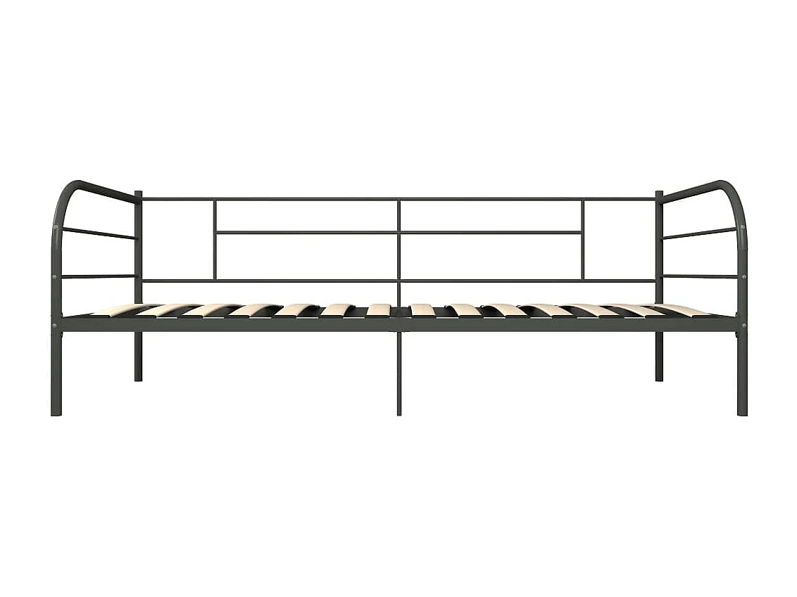 Lit-90x200 cm de repos Gris Métal EGGB96247