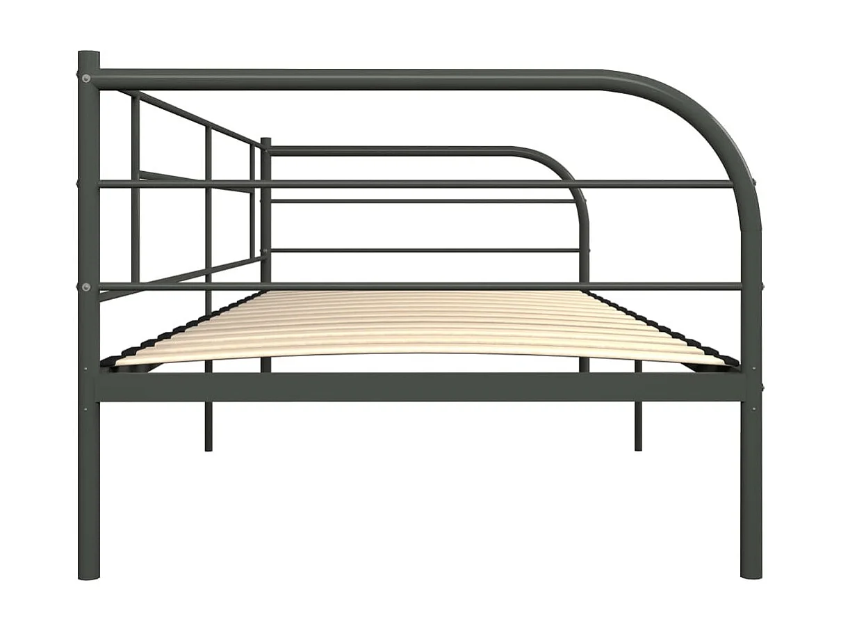 Lit-90x200 cm de repos Gris Métal EGGB96247