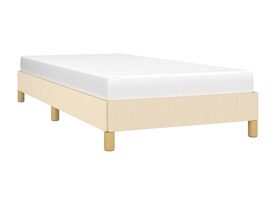 Lit-80x200 cm Crème Tissu EGGB59129