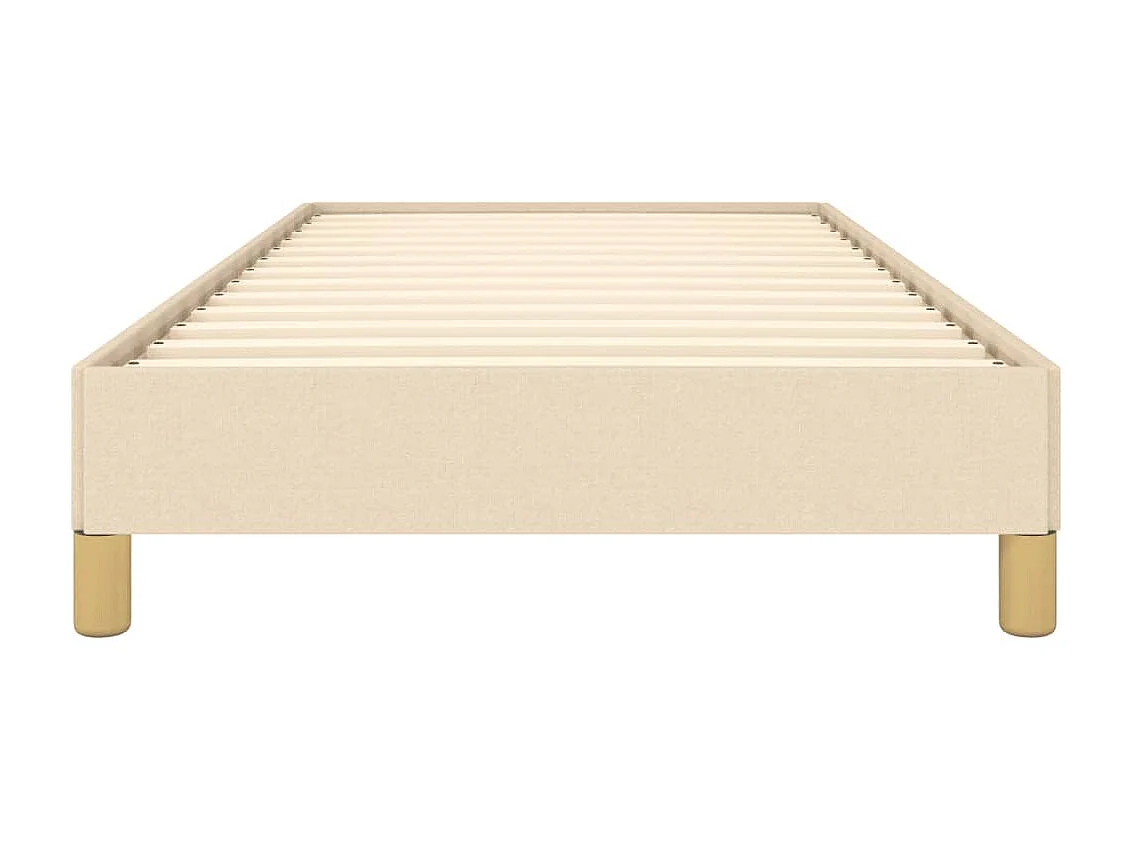 Lit-80x200 cm Crème Tissu EGGB59129