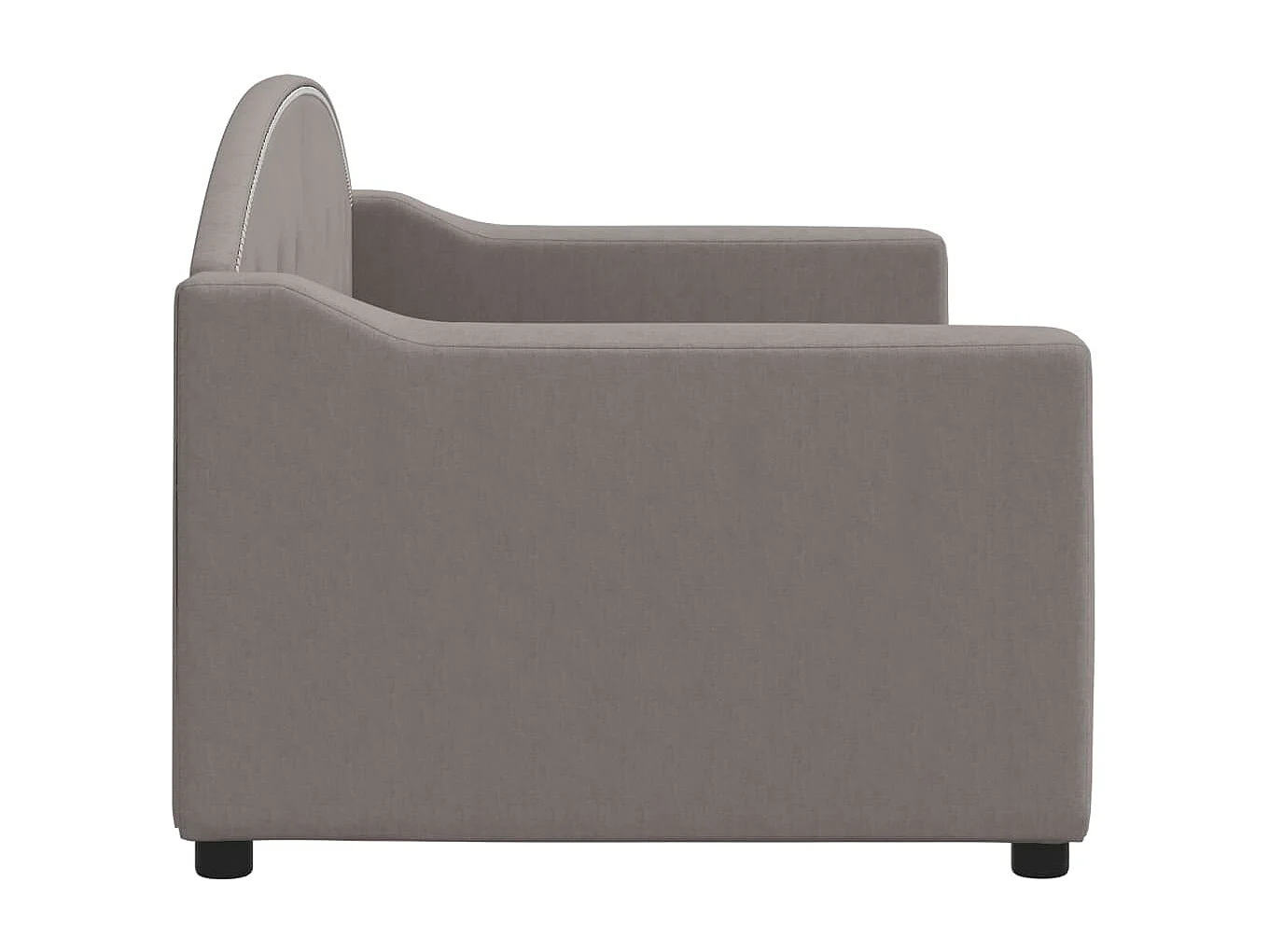 Lit-80x200 cm de repos taupe tissu EGGB23658