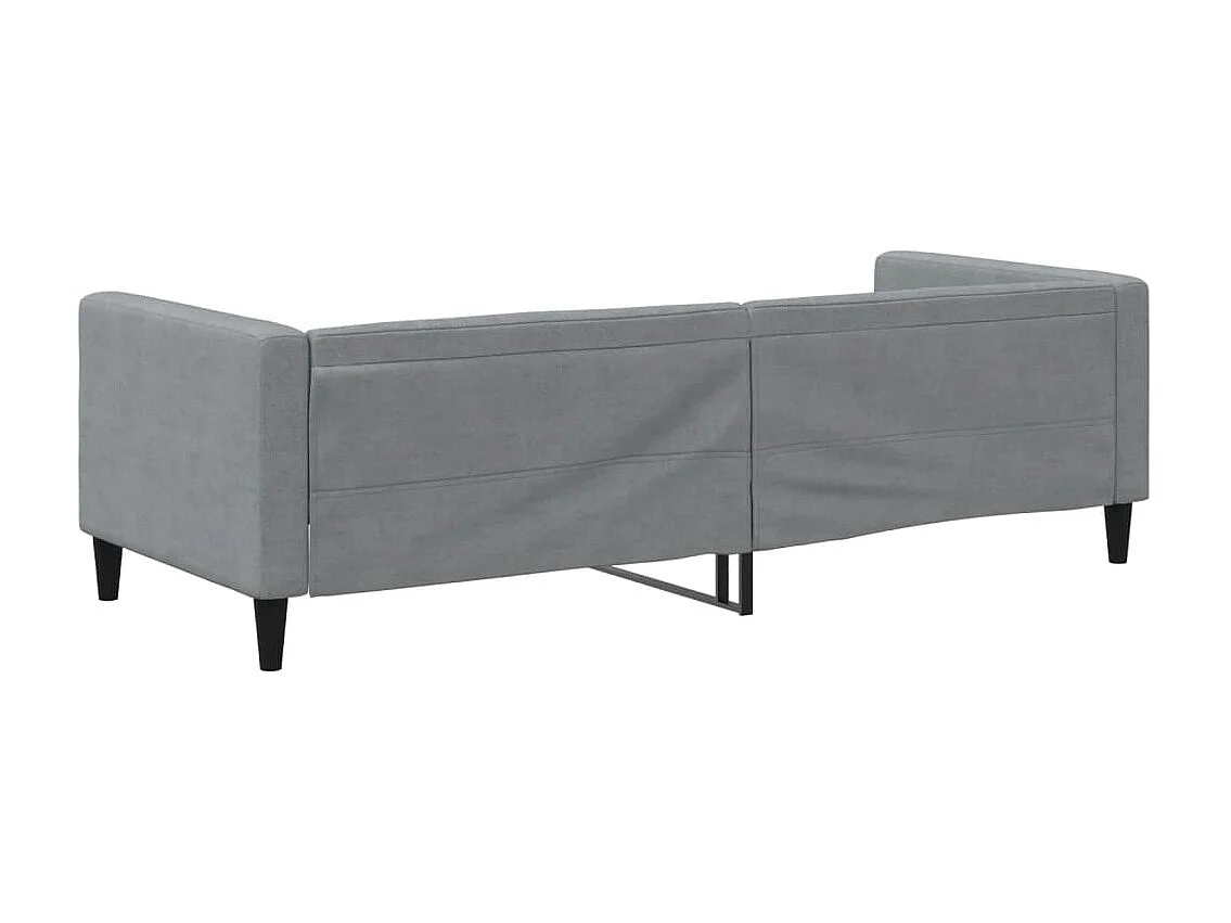 Sofá-cama 80x200 cm tecido cinzento-claro PT298923