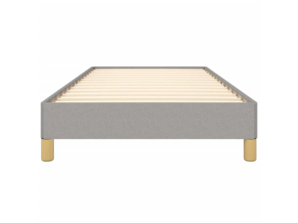 Lit-90x190 cm Gris clair Tissu EGGB59056