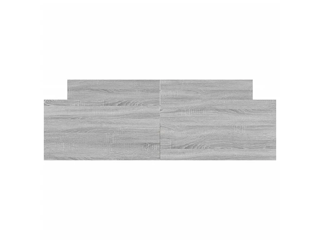 Lit-160x200 cm tête de lit et pied de lit sonoma gris EGGB21122