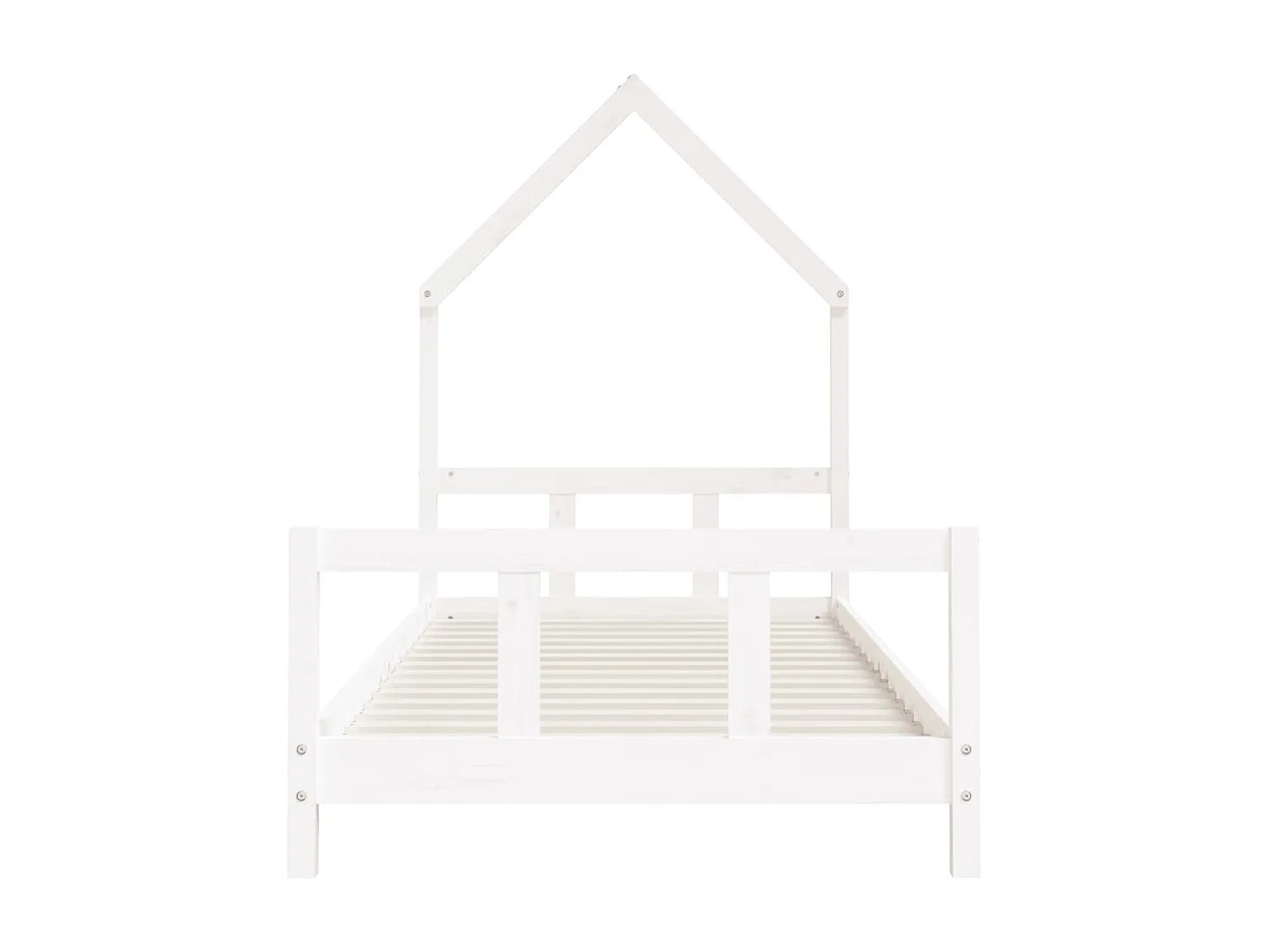 Cama infantil 90x190 cm pinho maciço branco PT846110