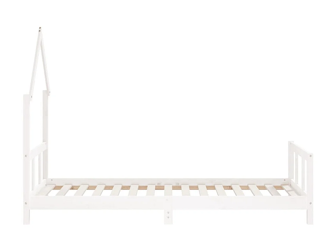 Cama infantil 90x190 cm pinho maciço branco PT846110