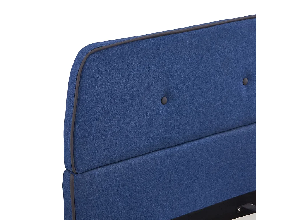 Cama 140x200 cm tecido azul PT746305