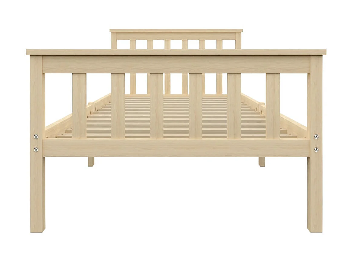 Lit-100x200 cm bois clair bois de pin massif EGGB50482