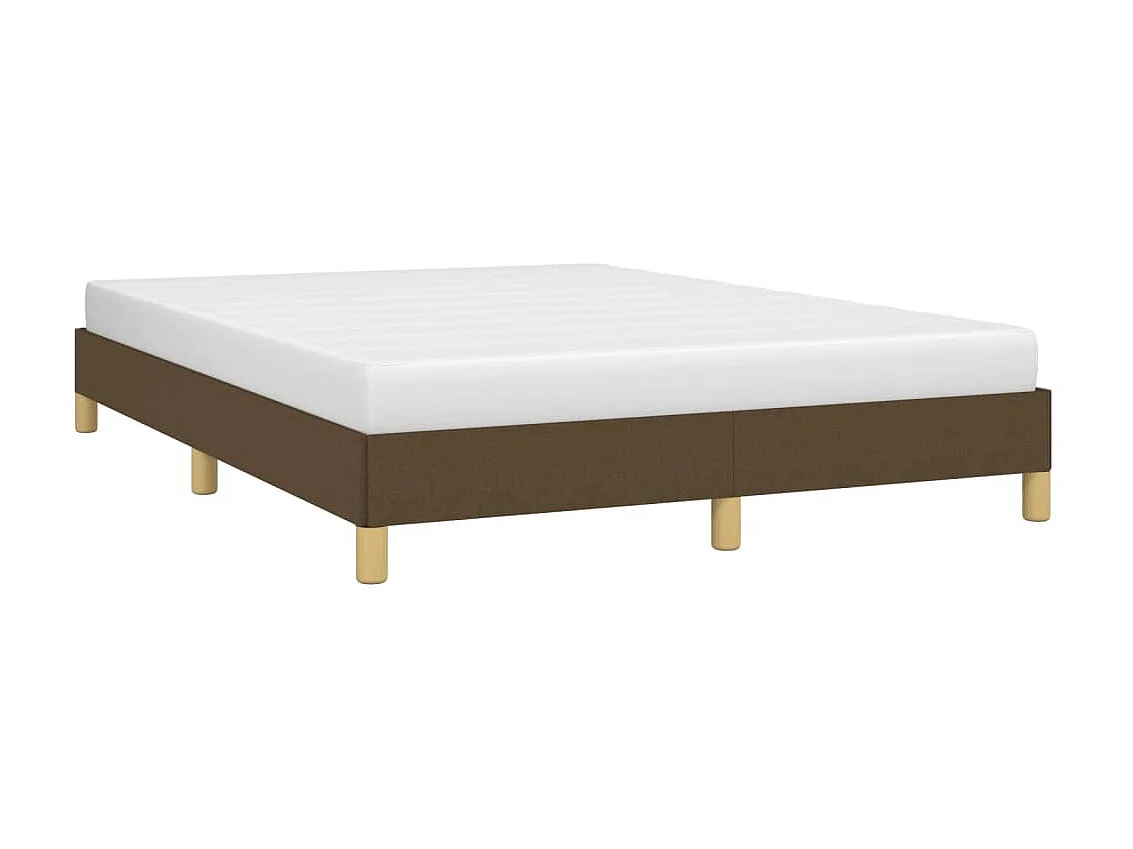 Cama - 160x200 cm sem colchão tecido castanho-escuro PT333809