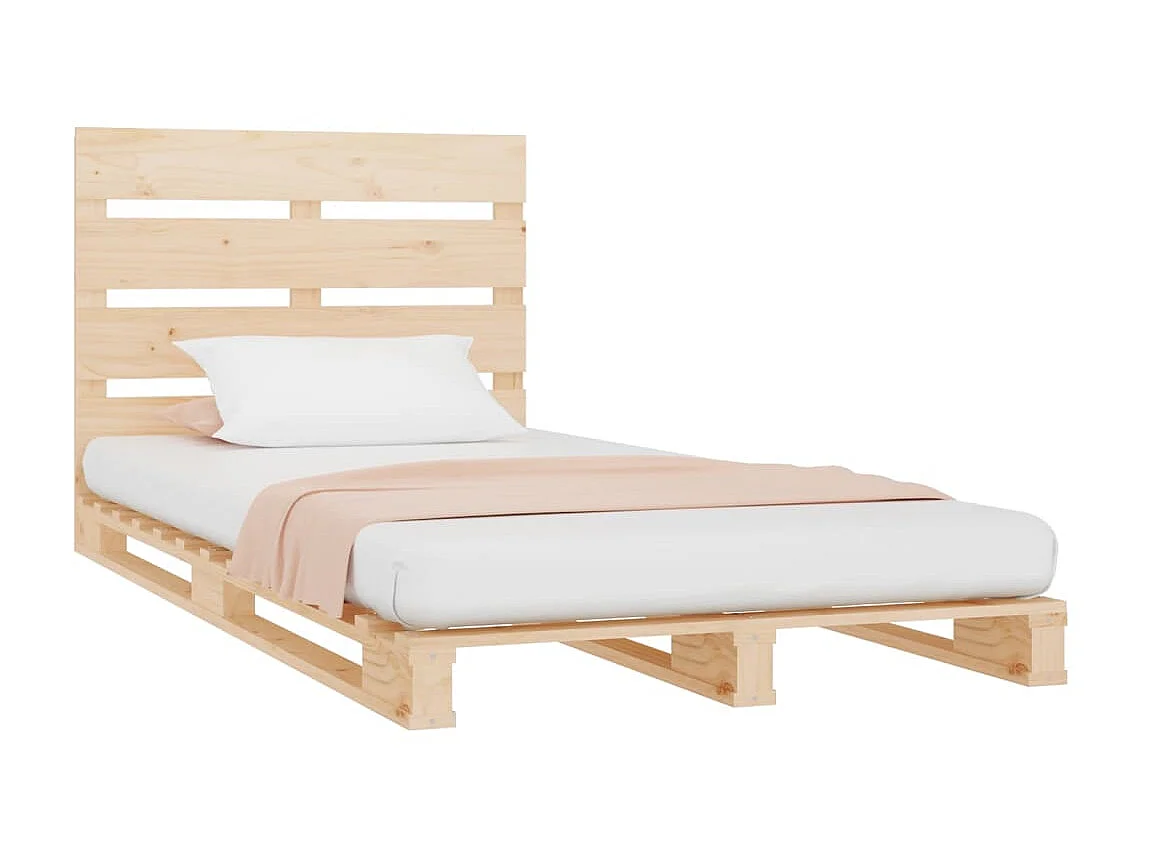Bedframe massief grenenhout 75x190 cm NL67461