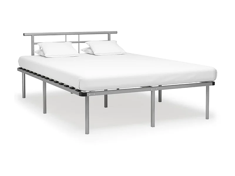 Lit-140x200 cm Gris Métal EGGB41013