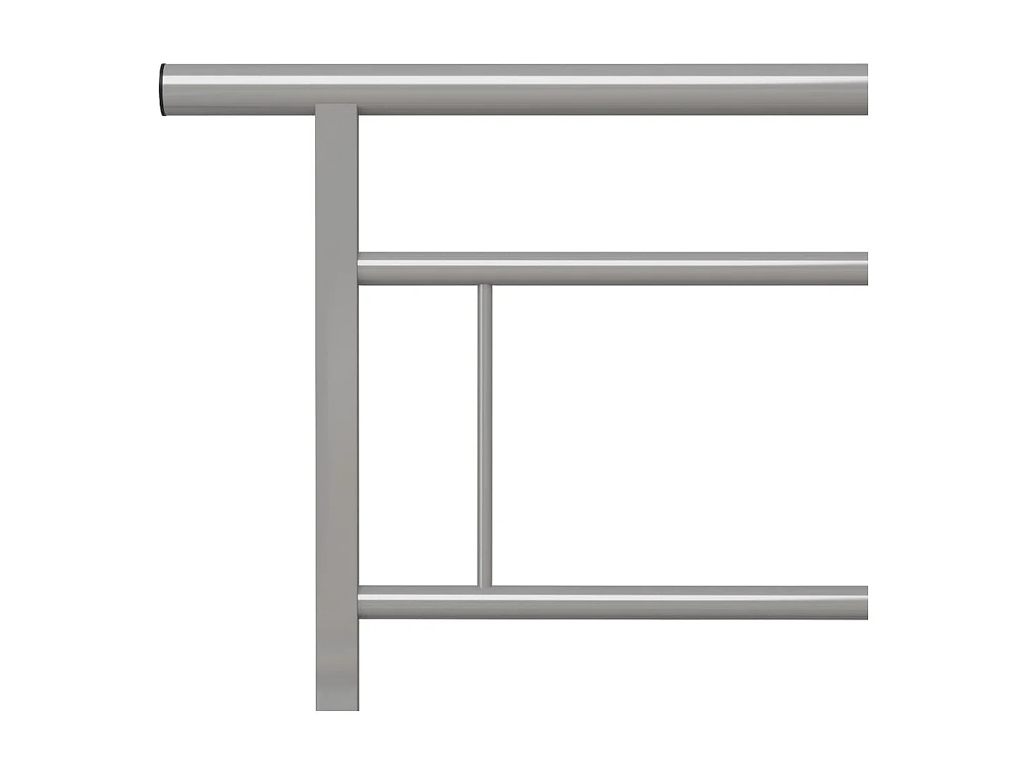 Lit-140x200 cm Gris Métal EGGB41013