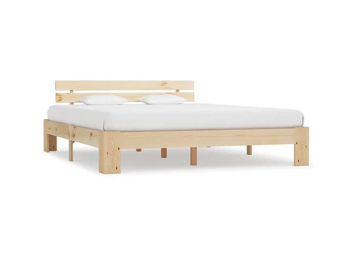 Lit-180x200 cm Bois de pin massif EGGB64274