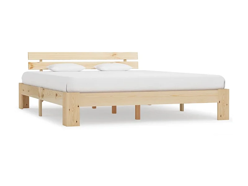 Cama 180x200 cm de madera maciza de pino ES49600
