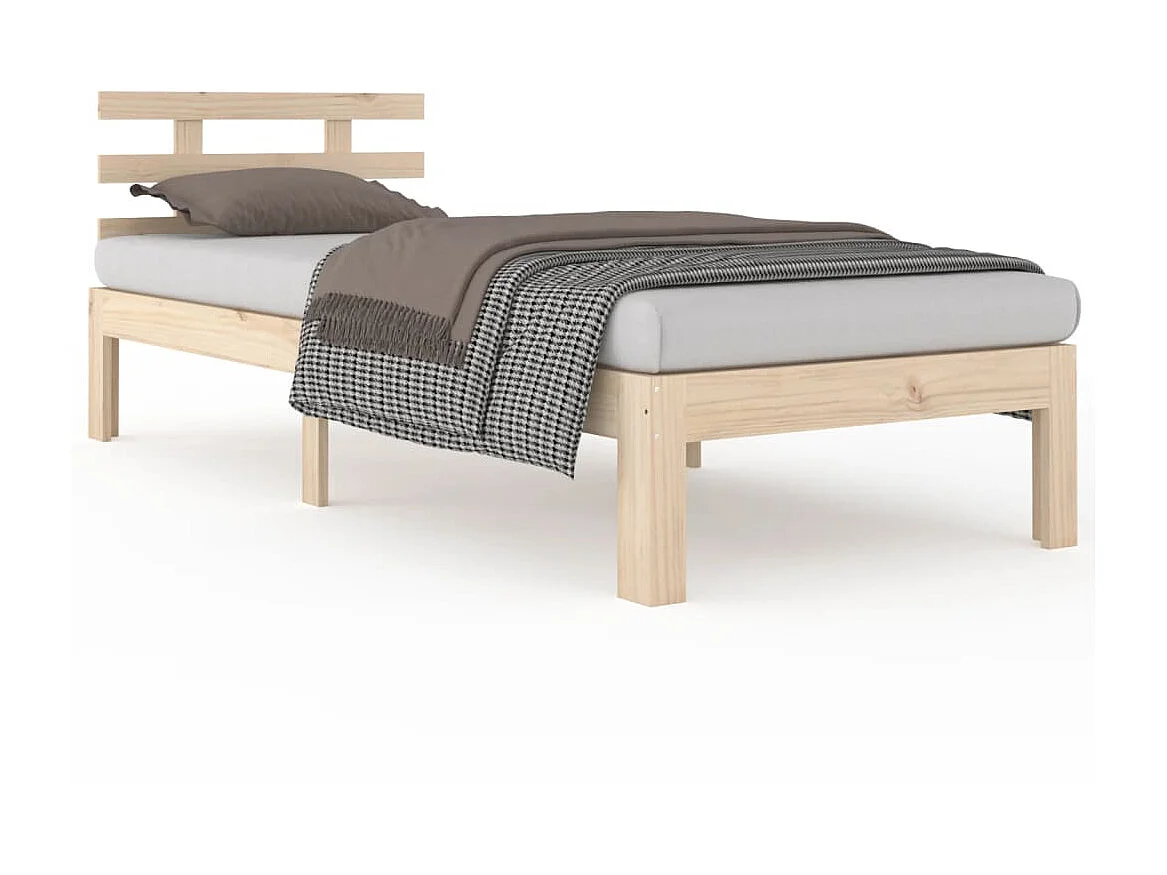 Lit-90x200 cm Bois massif EGGB18382