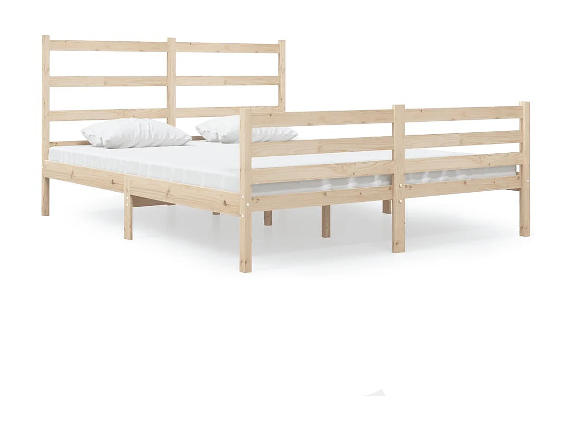 Lit-120x190 cm bois de pin massif petit double EGGB81688