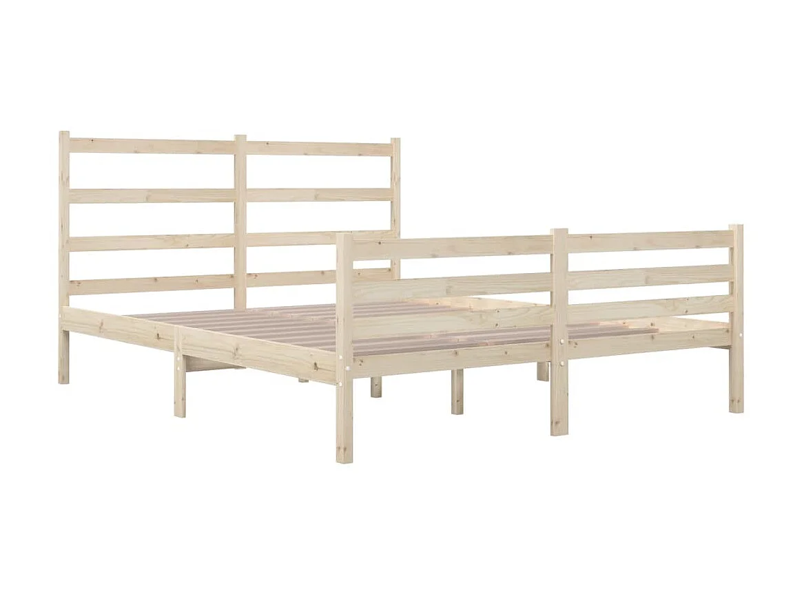 Lit-120x190 cm bois de pin massif petit double EGGB81688