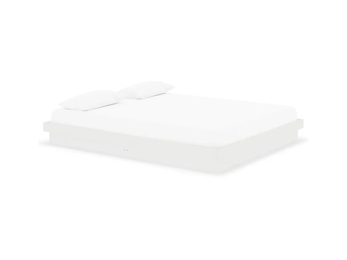 Lit-160x200 cm blanc bois massif EGGB25111