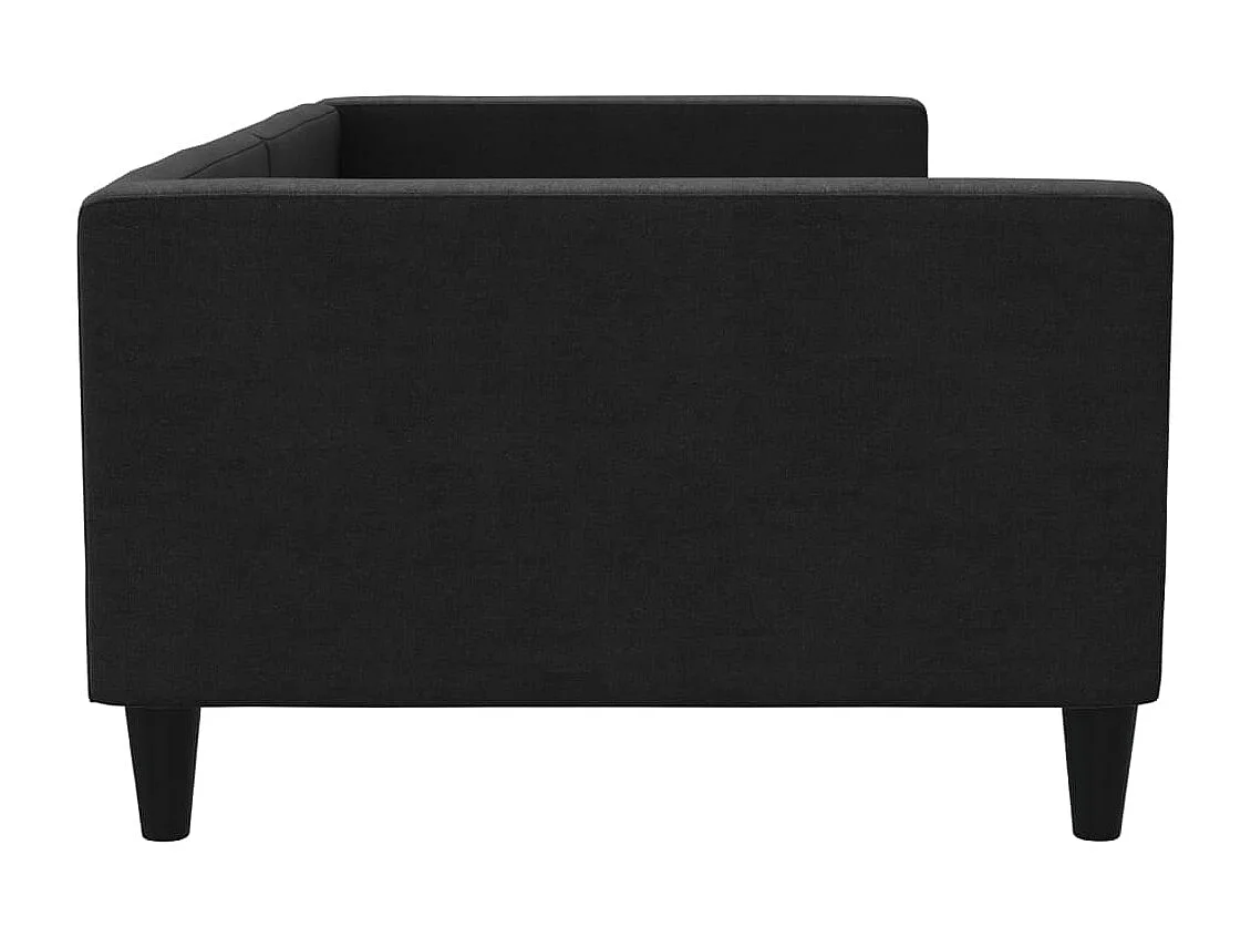 Tagesbett,Sofabett Schwarz 100x200 cm Stoff -gkd70885
