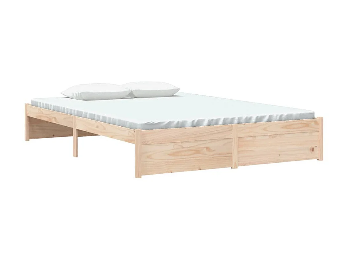 Lit-140x190 cm Bois massif EGGB77690