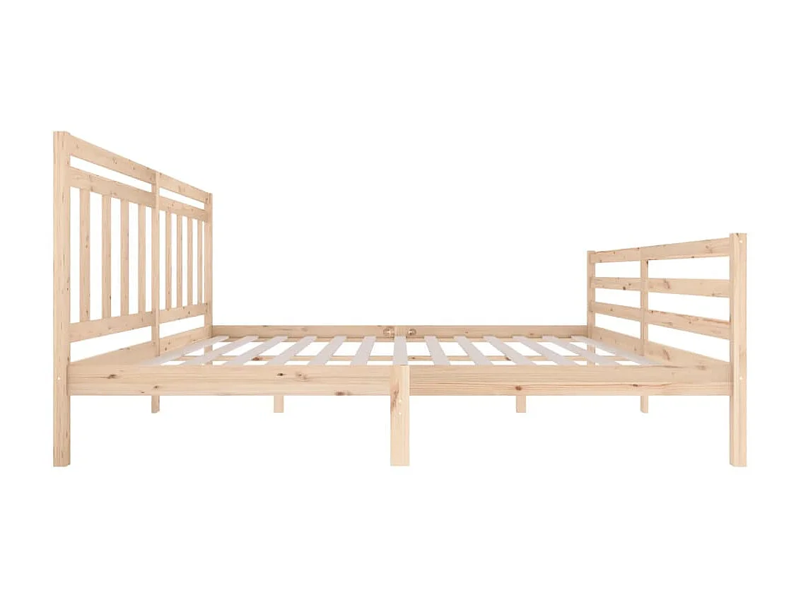 Lit-200x200 cm Bois massif EGGB73280