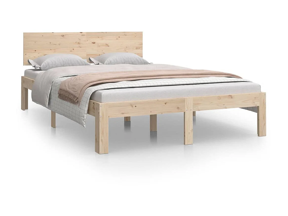 Cama 120x190 cm madera maciza ES58709