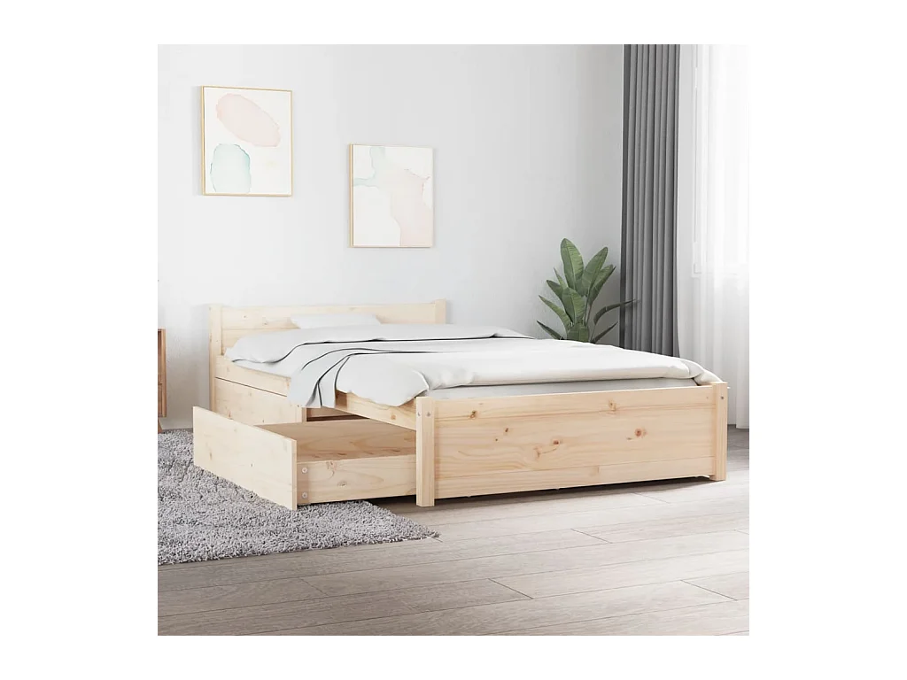 Estructura de cama con cajones 100x200 cm ES104880