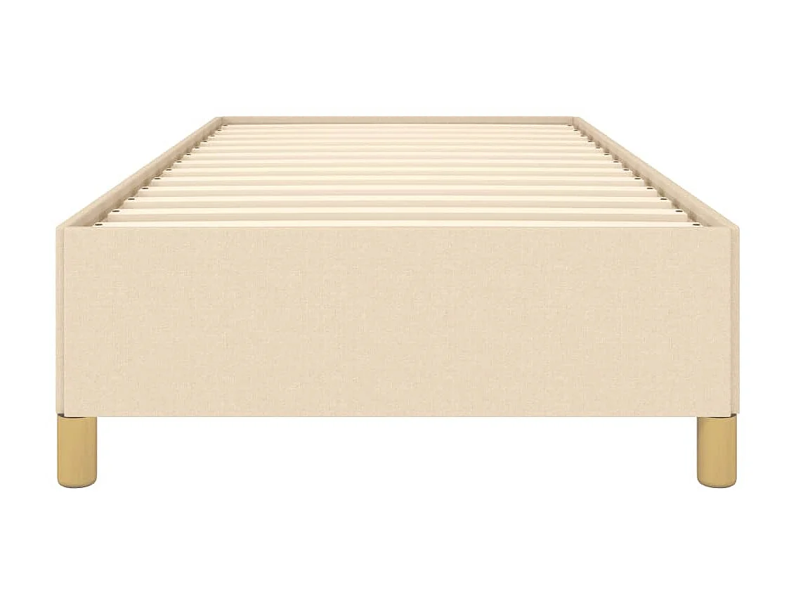 Bedframe stof crèmekleurig 90x190 cm NL94860