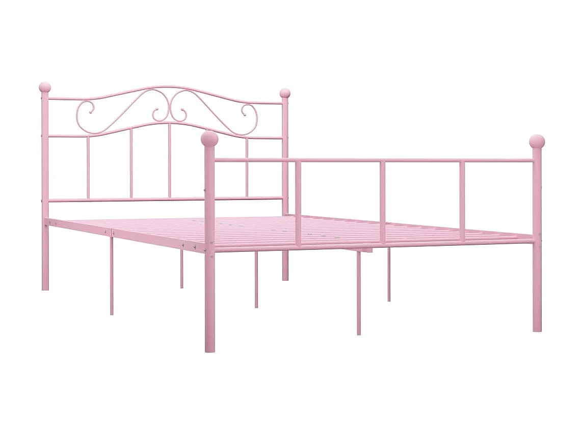 Lit-120x200 cm Rose Métal EGGB73660