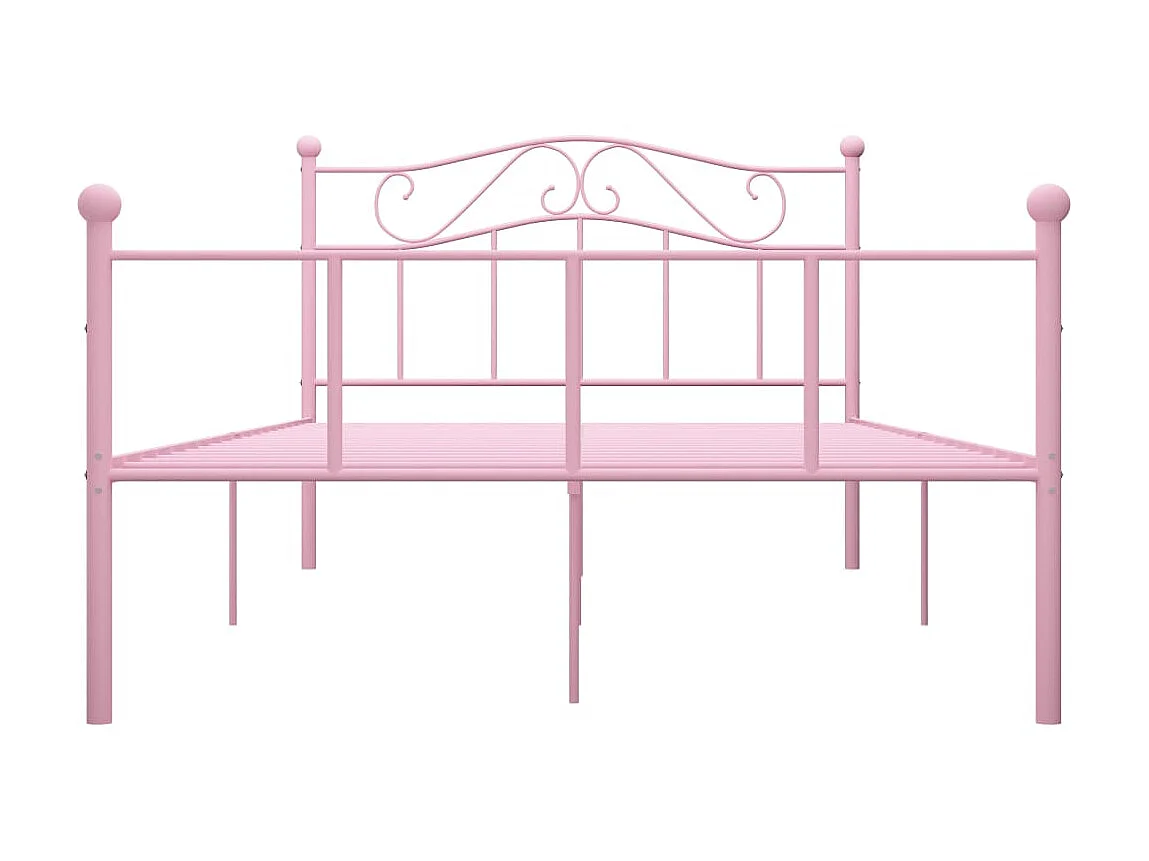 Lit-120x200 cm Rose Métal EGGB73660