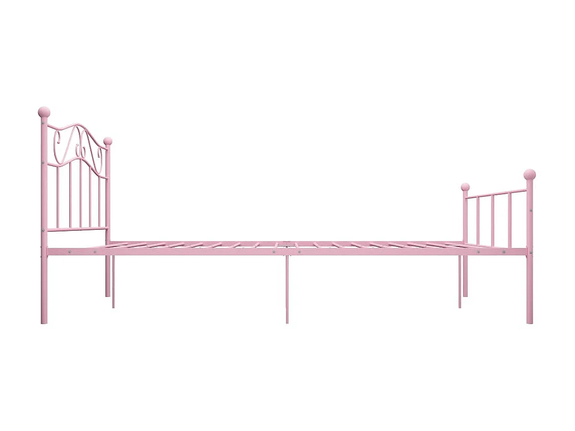 Lit-120x200 cm Rose Métal EGGB73660