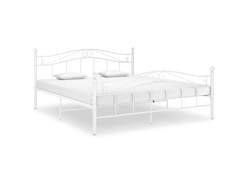 Bedframe metaal wit 140x200 cm NL12866