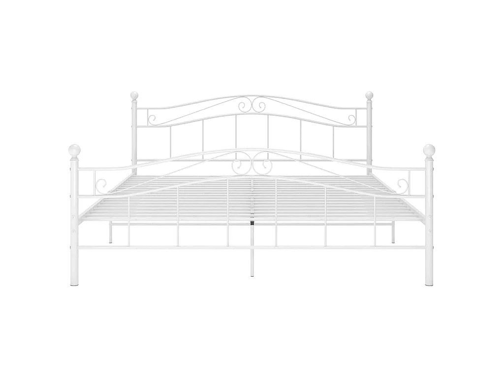 Bedframe metaal wit 140x200 cm NL12866