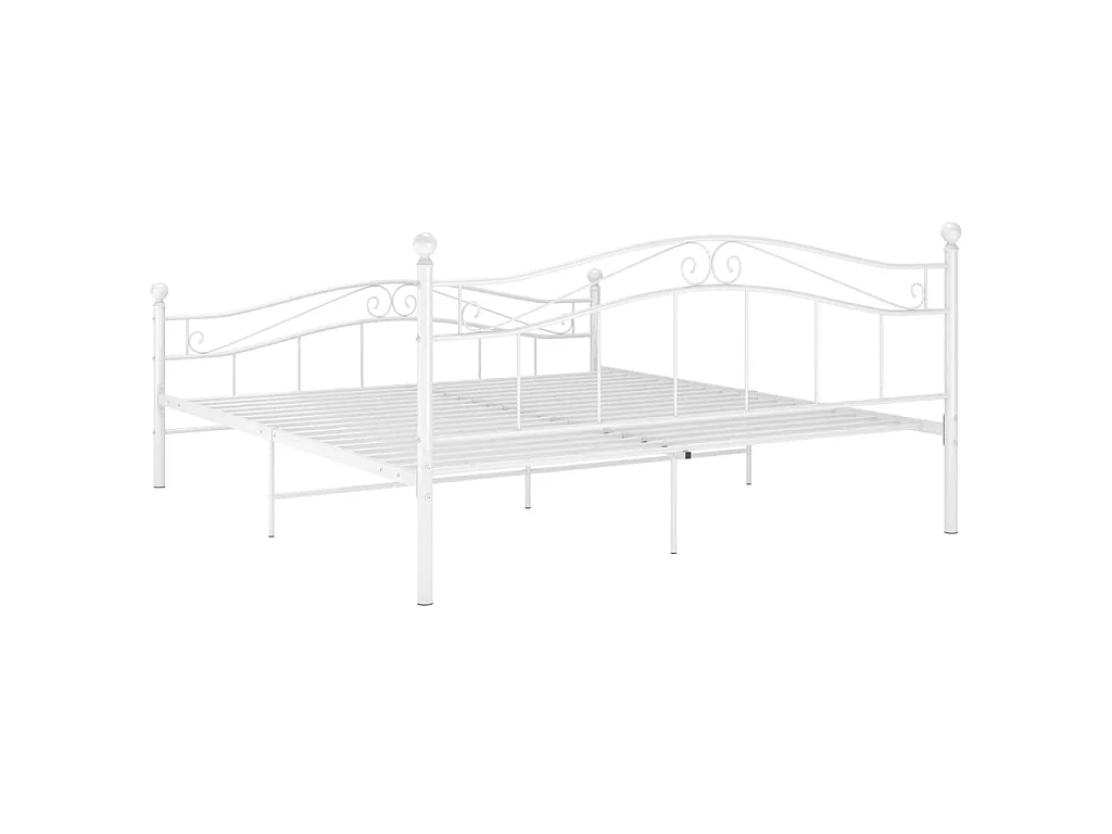Bedframe metaal wit 140x200 cm NL12866
