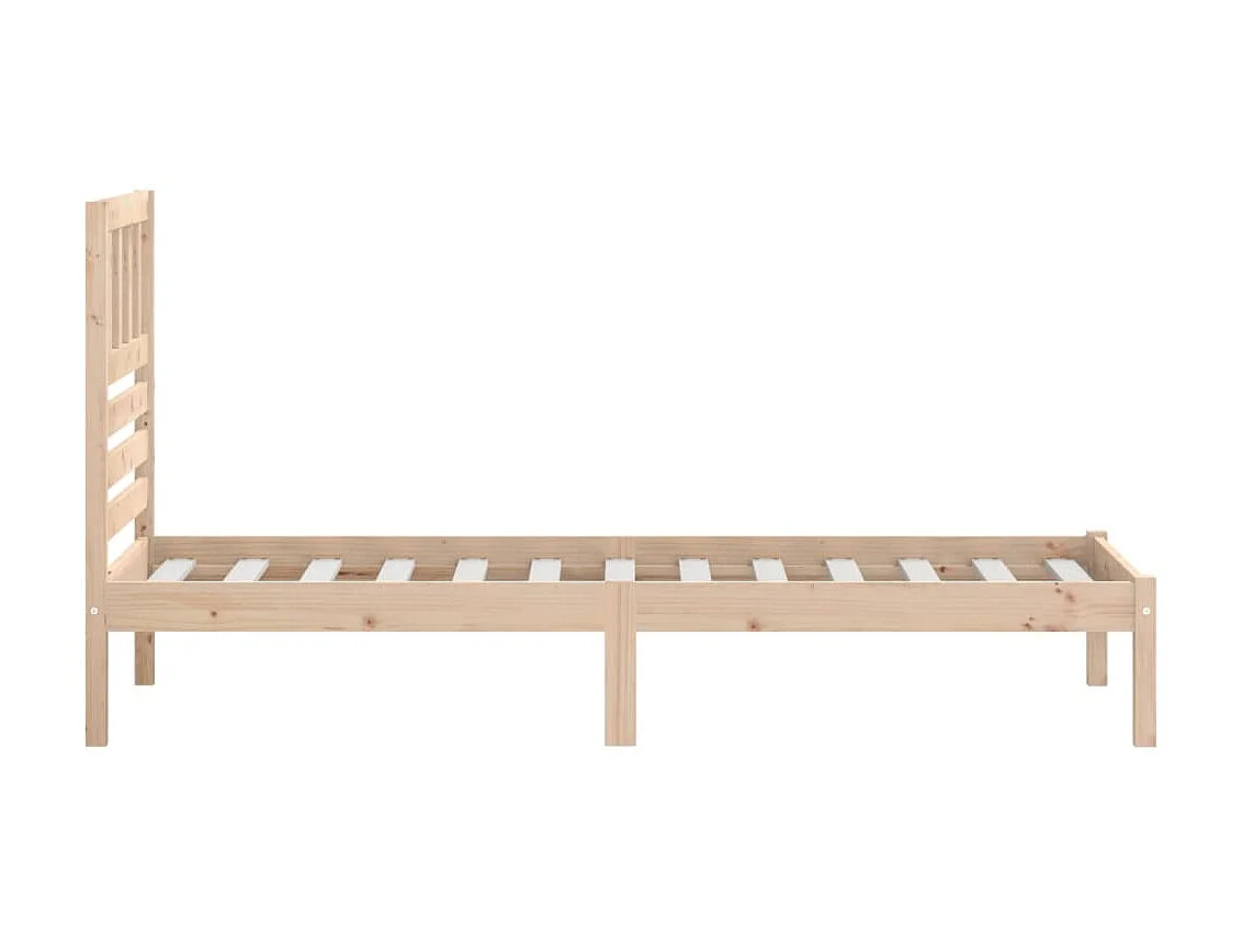 Lit-90x190 cm simple bois massif de pin EGGB23999