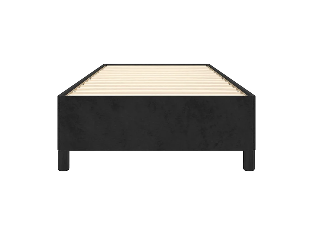 Cama 100x200 cm de terciopelo gris claro ES25688