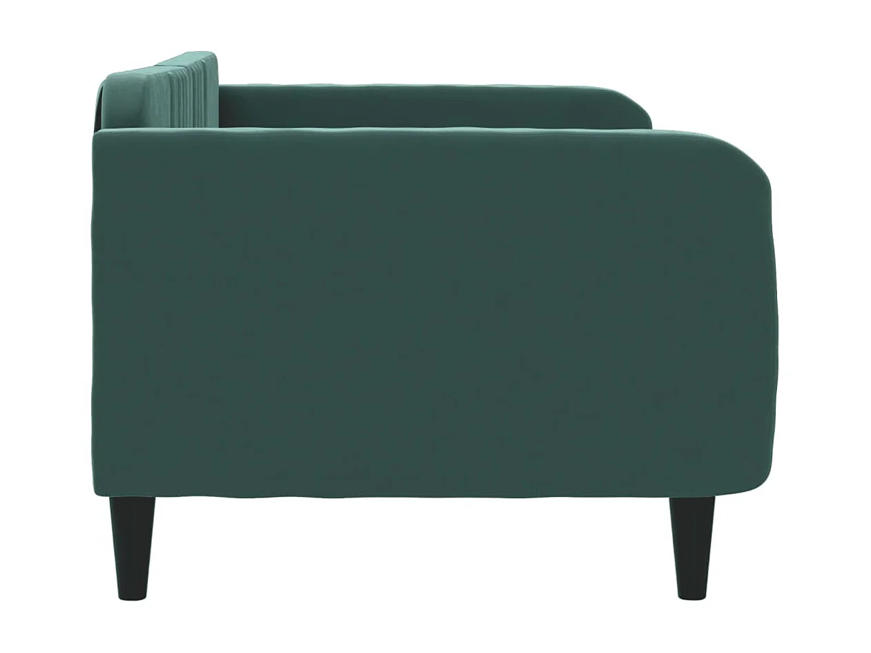 Lit-90x200 cm de repos vert foncé velours EGGB57663