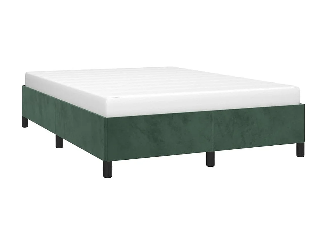 Lit-140x190 cm Vert foncé Velours EGGB47317