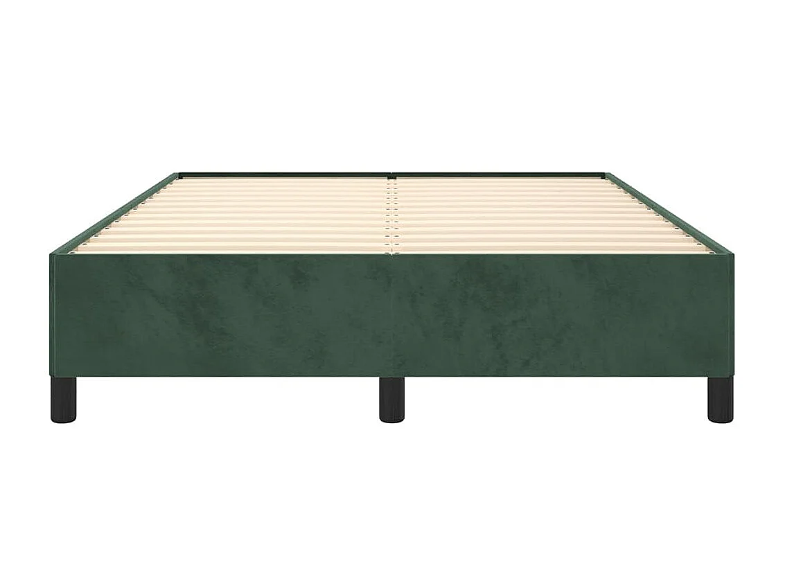 Lit-140x190 cm Vert foncé Velours EGGB47317