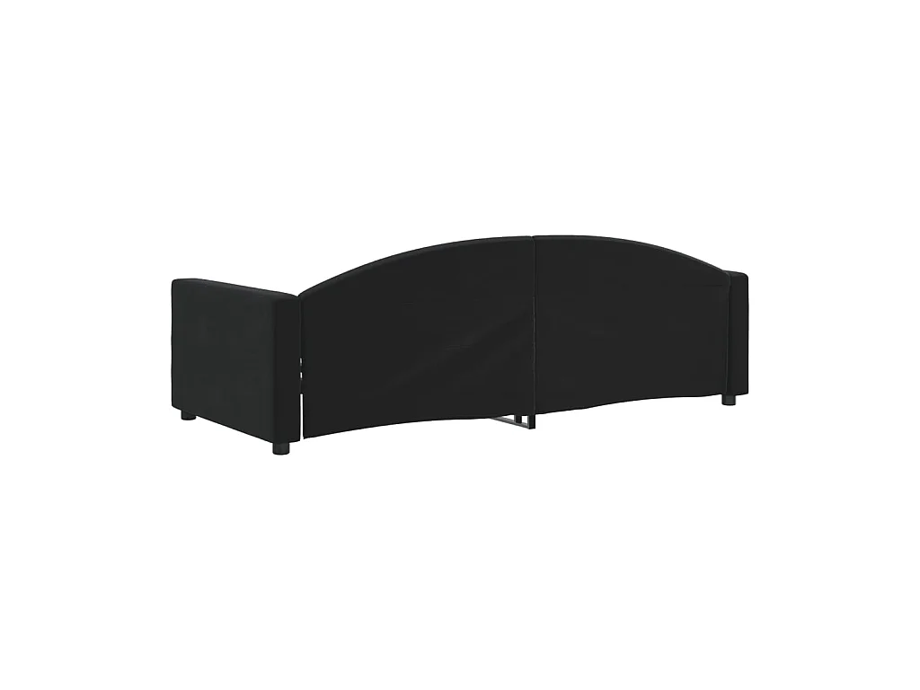 Tagesbett,Sofabett Schwarz 90x200 cm Samt -gkd19626