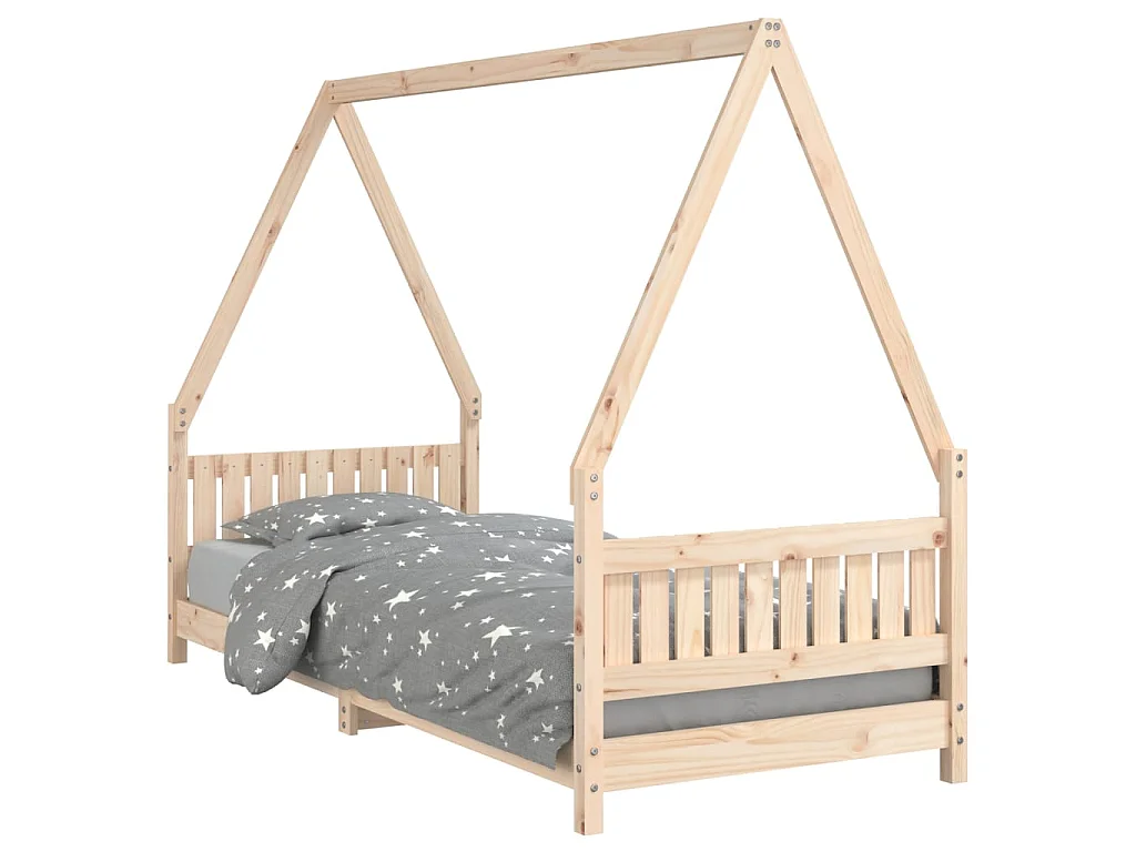 Cama infantil 80x200 cm madeira de pinho maciça PT163363