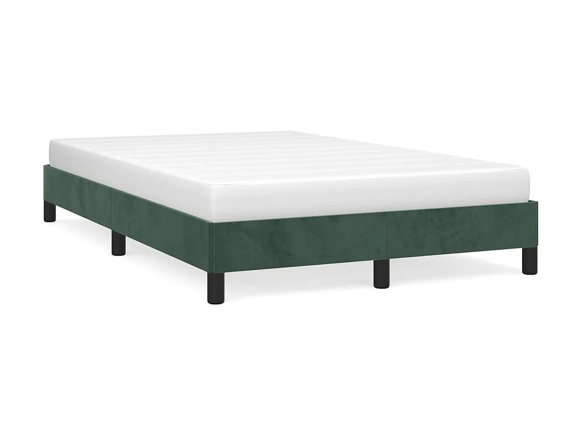 Lit-120x200 cm Vert foncé Velours EGGB58253