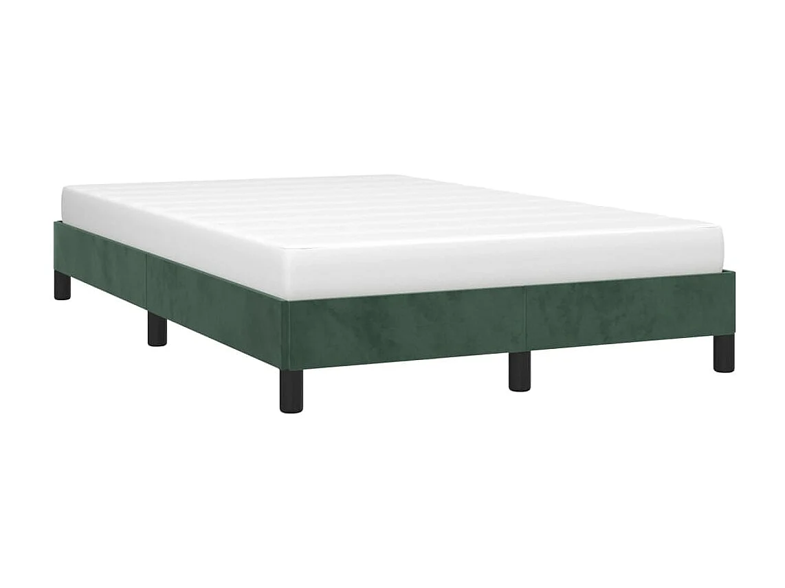 Lit-120x200 cm Vert foncé Velours EGGB58253