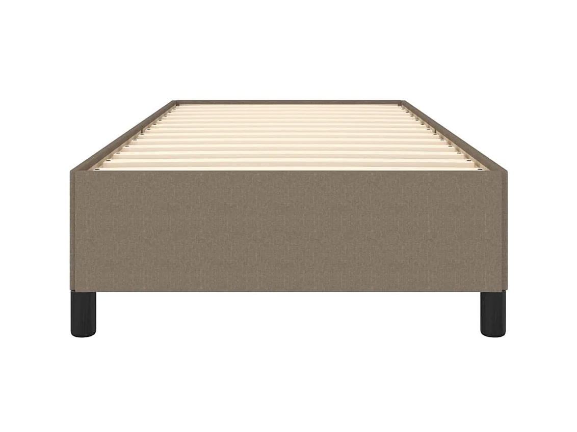 Cama 100x200 cm tecido cinza-acastanhado PT732496