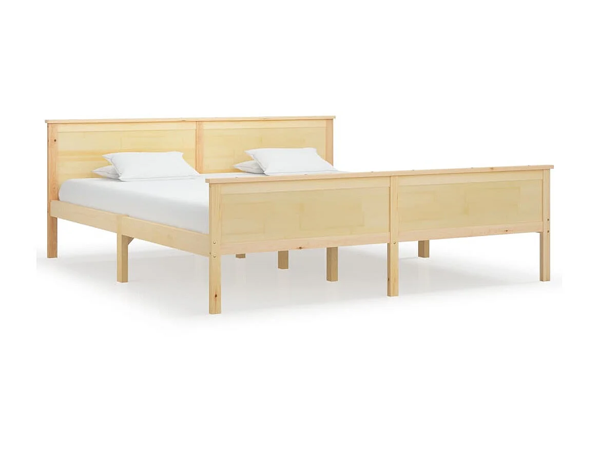 Lit-180x200 cm Bois de pin massif EGGB27461