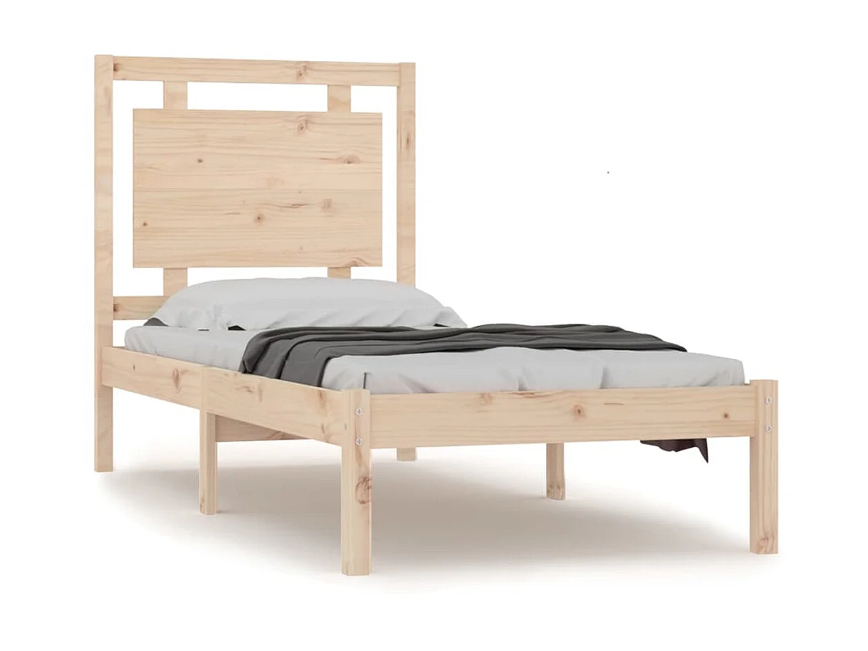 Lit-100x200 cm Bois massif EGGB88749