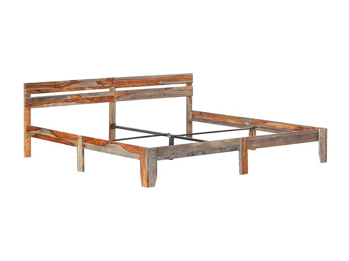 Lit-200x200 cm Bois massif EGGB44818