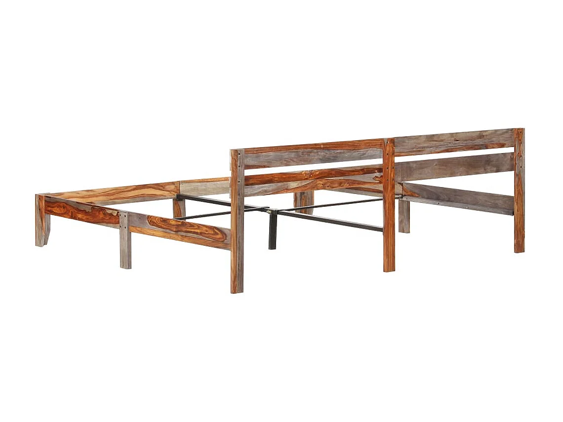 Lit-200x200 cm Bois massif EGGB44818