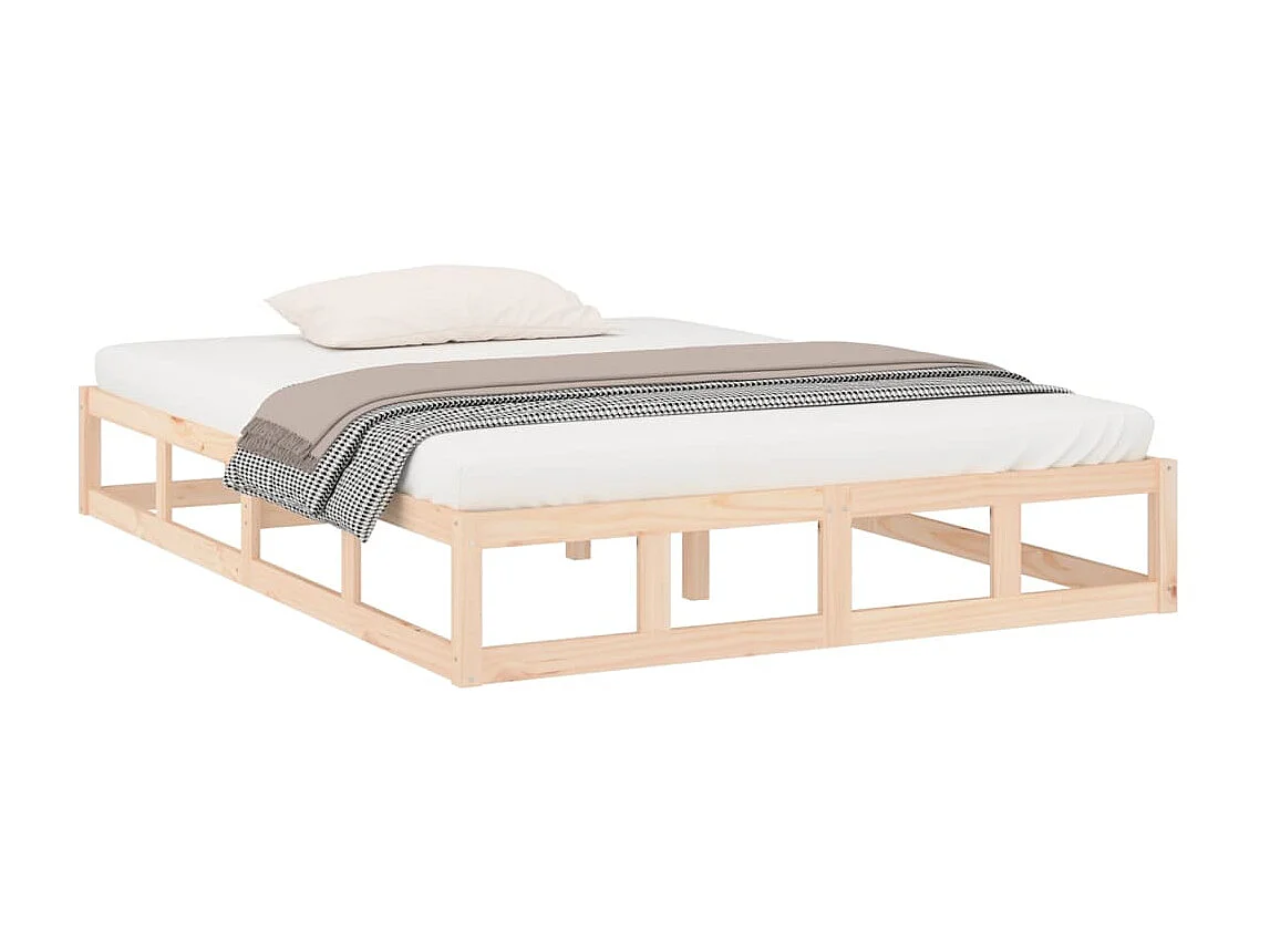 Cama 140x190 cm madeira maciça PT228004