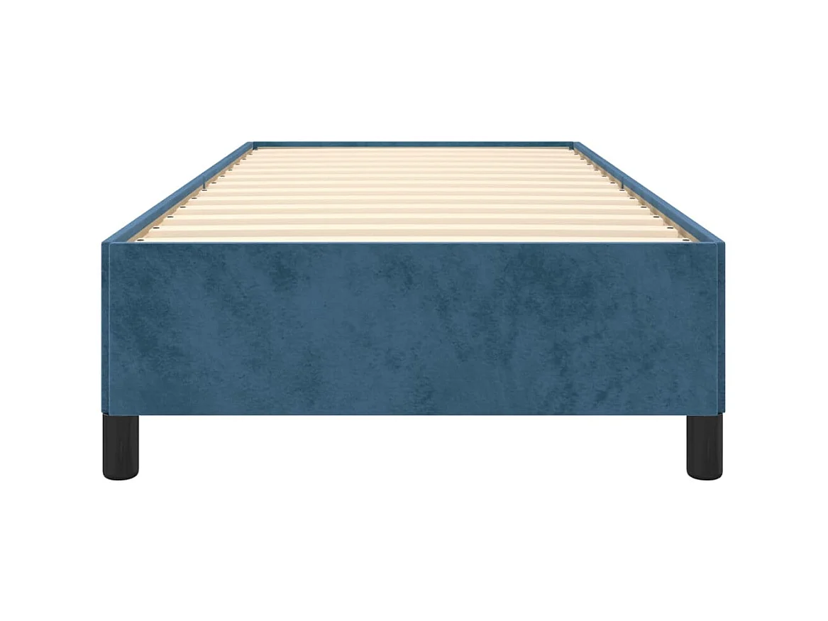 Lit-90x190 cm Bleu foncé Velours EGGB23198